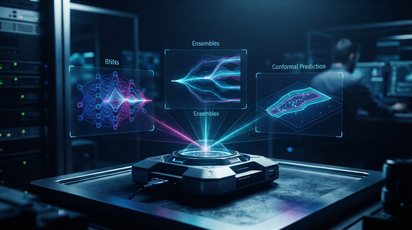 Editorial illustration for Comparing AI Uncertainty Quantification Techniques for High-Stakes Applications