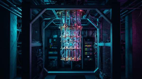 Editorial illustration for Four Interlocking Walls: Why Scaling Quantum Computers Beyond 100 Qubits Is a Systemic Problem, Not a Parts Count