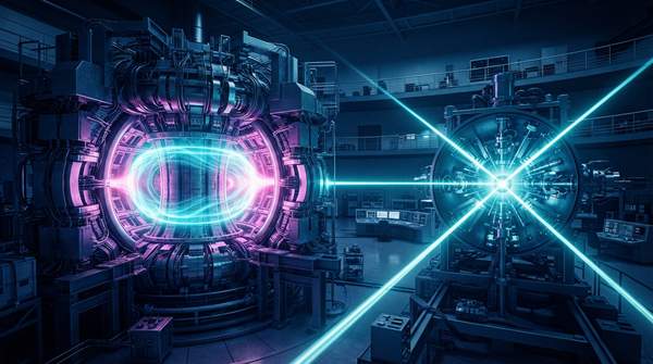 Editorial illustration for How Magnetic and Inertial Confinement Shape the Quest for Fusion Power