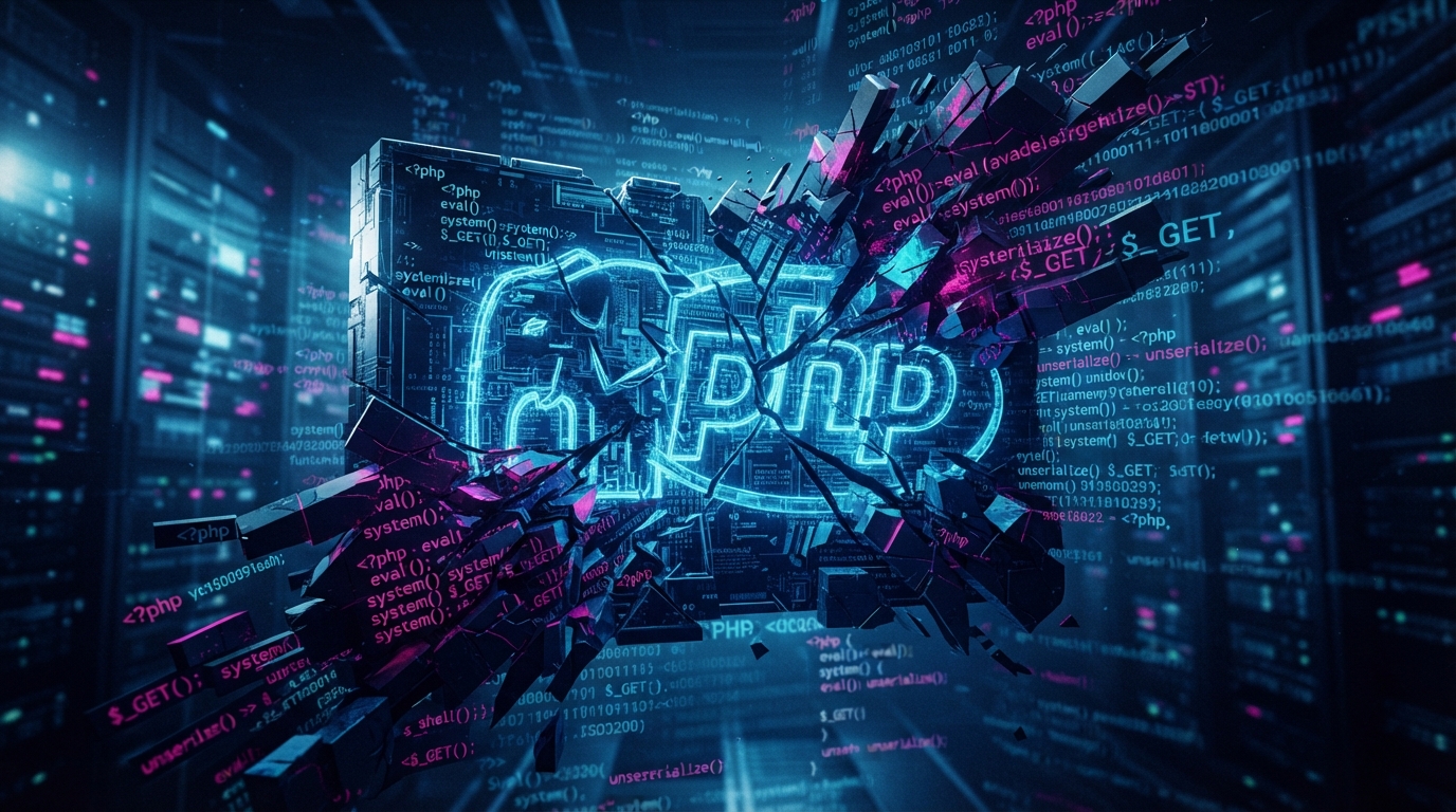 Editorial illustration for PHP2Shell Explained: The Core-Language RCE That Puts Most of the Web at Risk