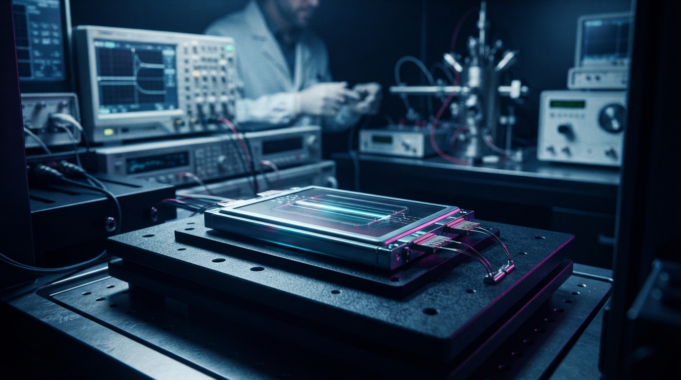 Editorial illustration for Solid-State Batteries: Mechanisms, Advantages, and Commercialization Challenges Compared to Lithium-Ion
