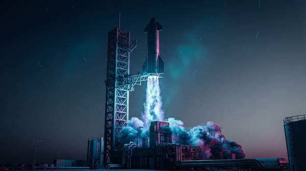 Editorial illustration for Starship Achieves Orbital Milestone Amidst Fiery End, Posing New Challenges for Artemis Lunar Program